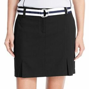 IZOD Black Skort Black & White Belt